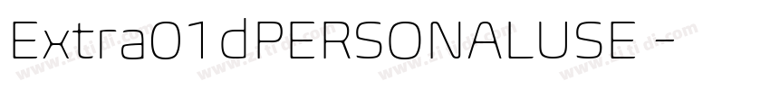 Extra01dPERSONALUSE 字体转换